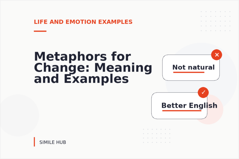 Metaphors for Change: Meaning and Examples Metaphors for Change: Meaning and Examples