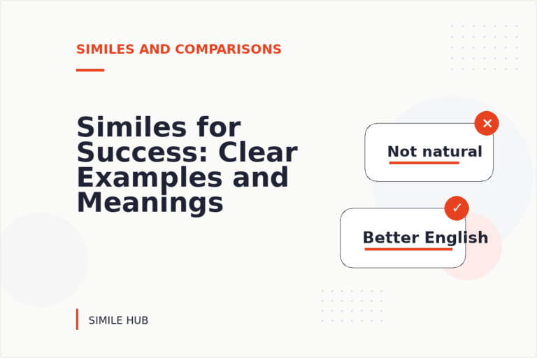 Similes for Success: Clear Examples and Meanings Similes for Success: Clear Examples and Meanings