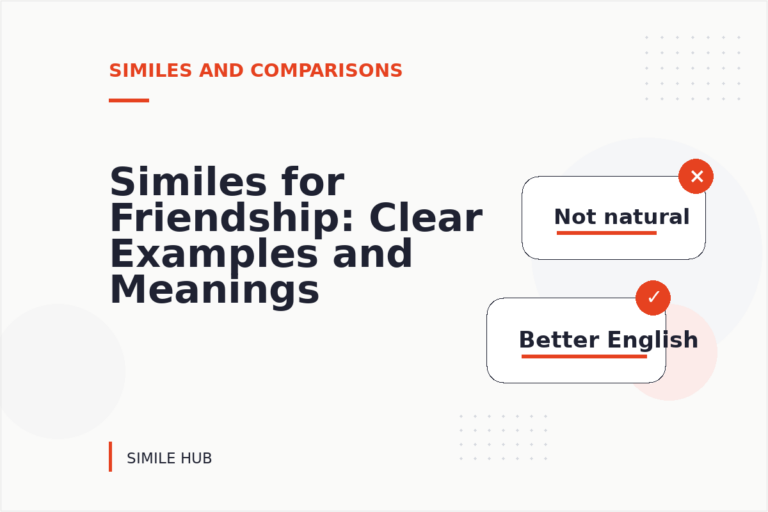 Similes for Friendship: Clear Examples and Meanings Similes for Friendship: Clear Examples and Meanings