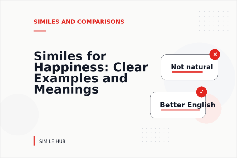 Similes for Happiness: Clear Examples and Meanings Similes for Happiness: Clear Examples and Meanings